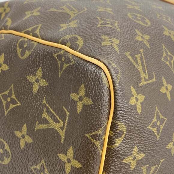 LOUIS VUITTON Authentic Brown Monogram Keepall 55 Boston Bag - Picture 7 of 16
